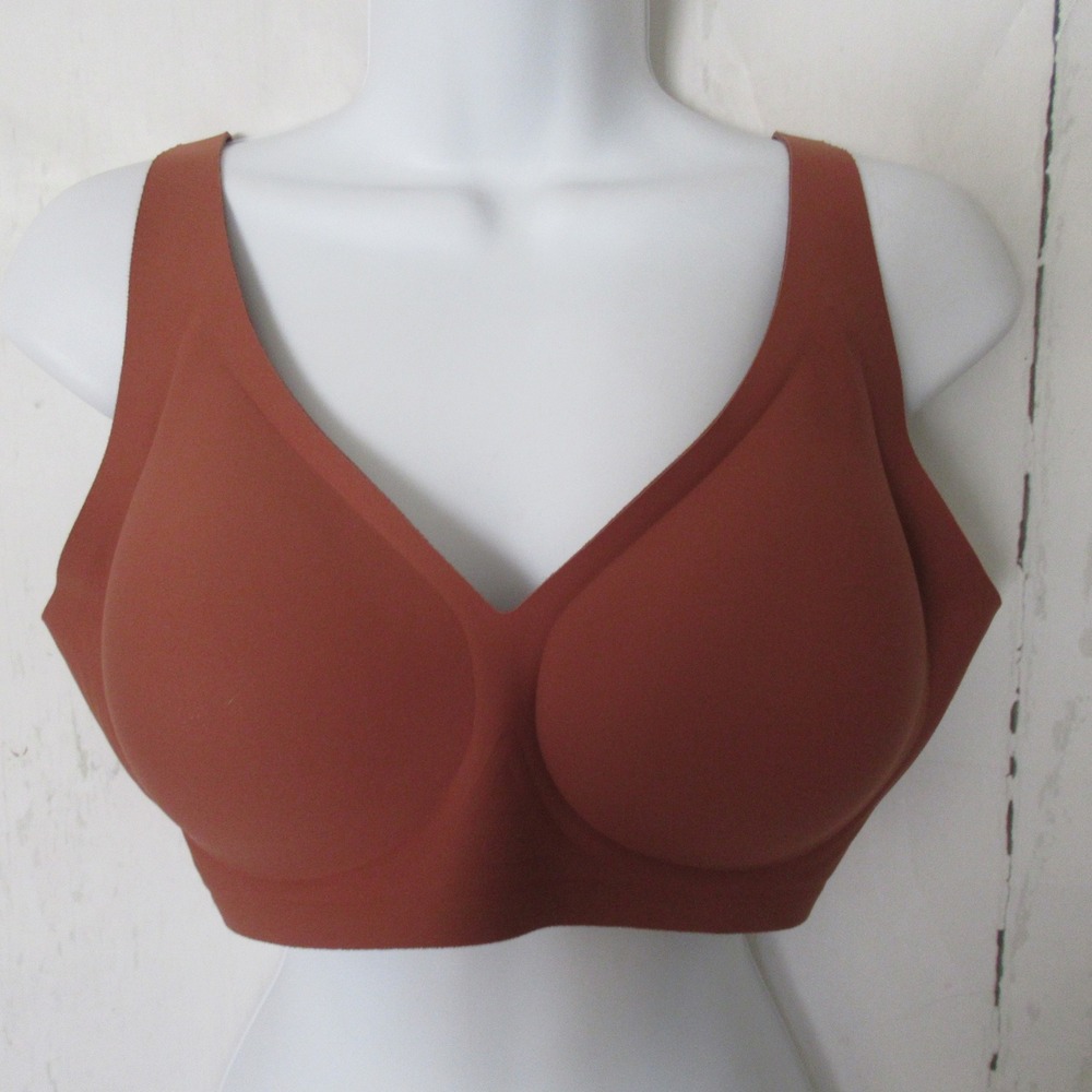 She Curve Bra‎ XL Brown Wireless Full Coverage Back Closure Comfort